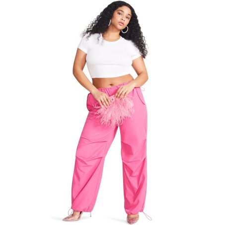 Pantalones Steve Madden Pia Parachute Mujer Rosas | ES IN09S6